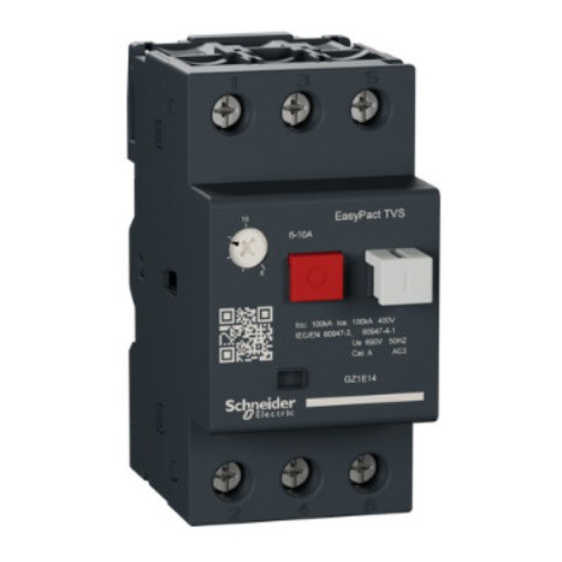 Автомат защиты двигателя Schneider Electric GZ1E14 GZ1E 6-10A