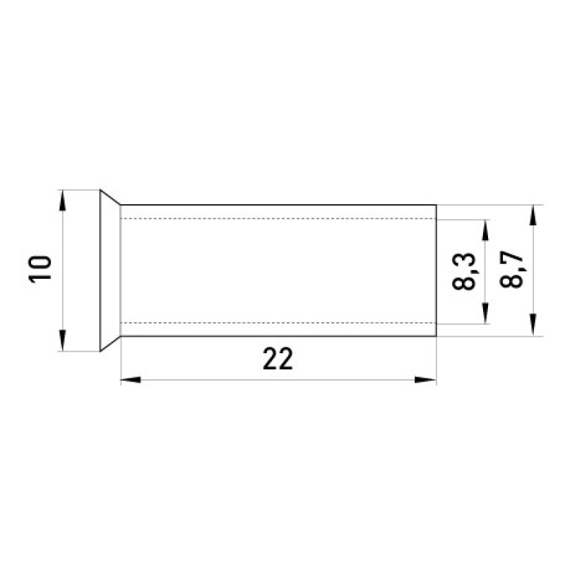 Неизолированный наконечник E.Next e.terminal.stand.en.35.25 35 кв.мм (s4038019)