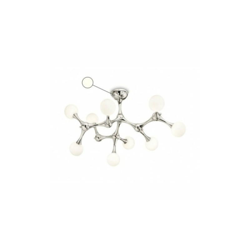 Люстра припотолочная Ideal Lux Nodino Pl9 Bianco 149622
