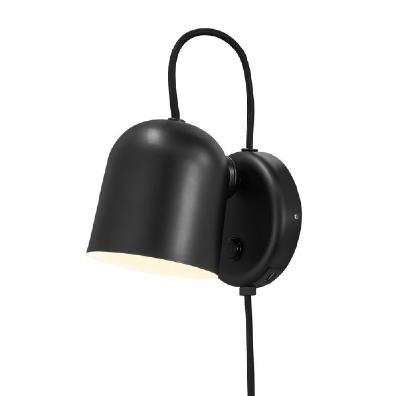 Бра, настінний світильник Nordlux 2120601003 Angle GU10 1x25W IP20 чорний