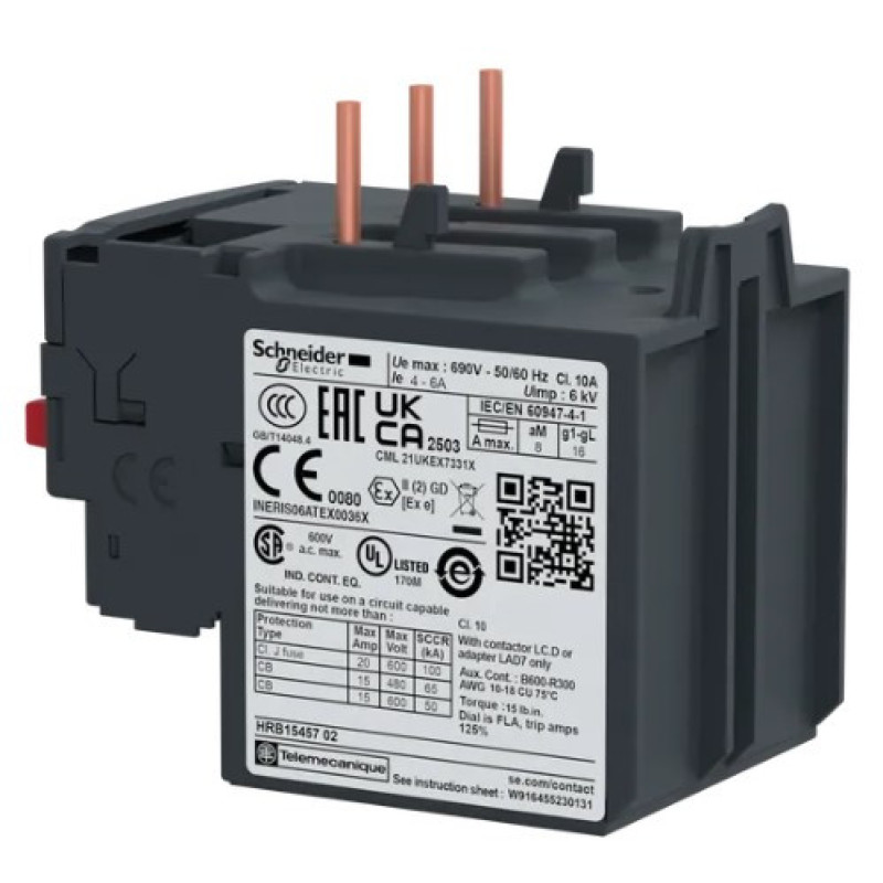 Тепловое реле Schneider Electric LRD10 4-6А