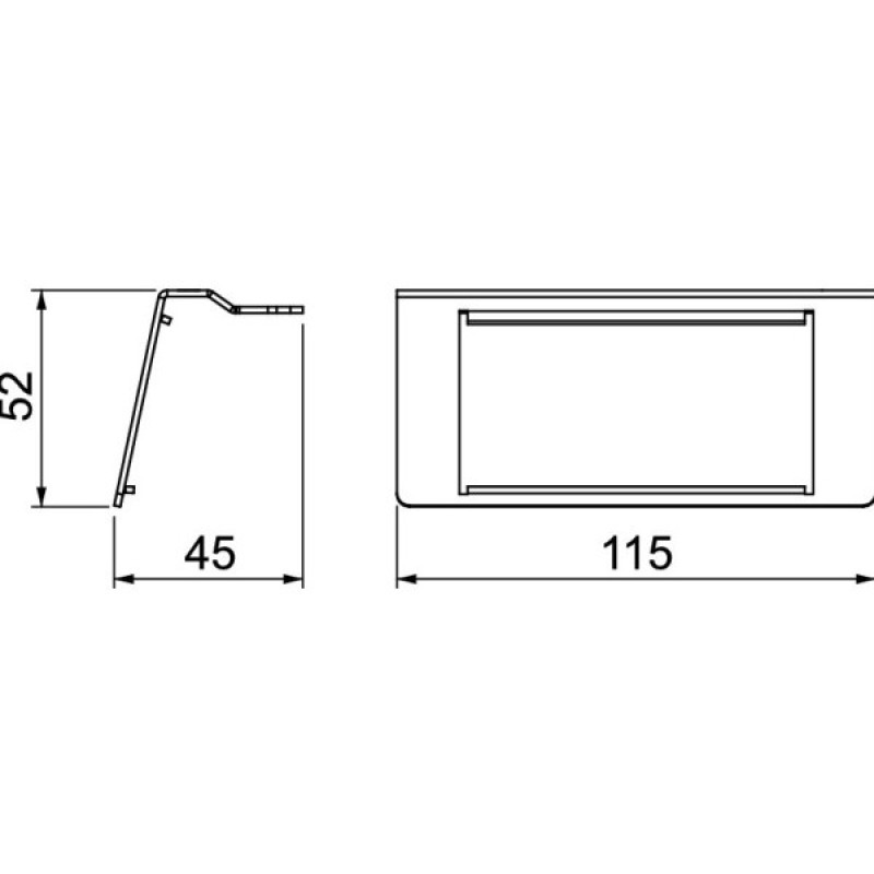 Суппорт-рамка OBO Bettermann (7368485) для UDHOME ONE 2x Modul45