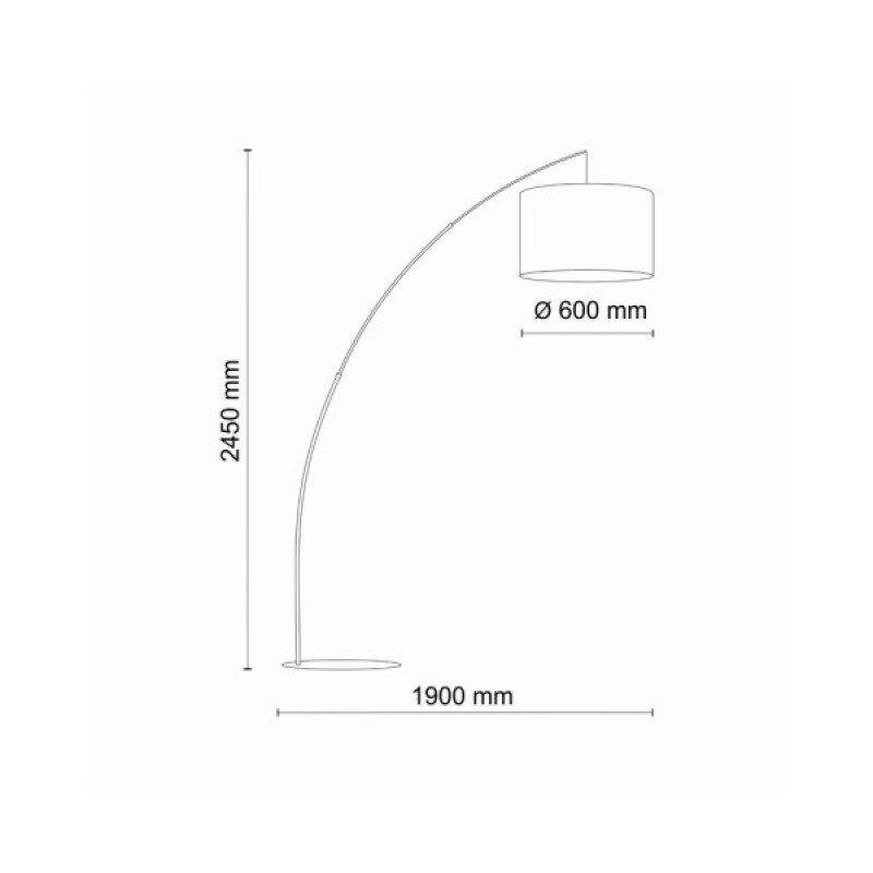 Торшер Tk Lighting 5487 Moby E27 1x15W IP20