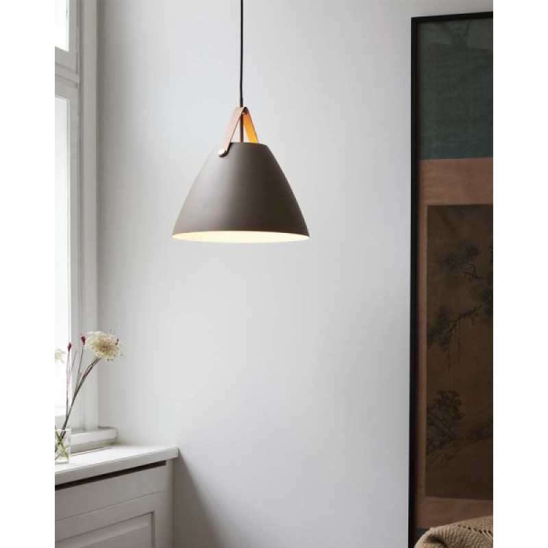 Підвісний світильник, люстра Nordlux 84343009 Strap E27 1x40W IP20 коричневий