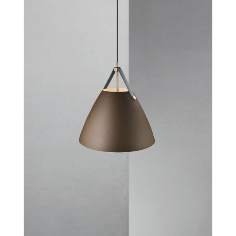 Підвісний світильник, люстра Nordlux 84343009 Strap E27 1x40W IP20 коричневий