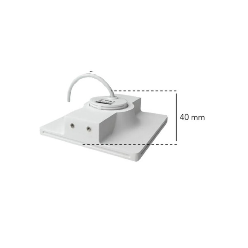 Гипсовый точечный врезной светильник Oledim 7771368 TS5 GYPSUM GU10 1x10W IP20 Белый