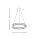 Люстра Azzardo AZ5788 Spark LED 1x30W 3000K 2560Lm IP20 золотая