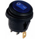Перемикач Аско-Укрем KCD1-5-101NW BL/B (0-I) IP65 з підсвічуванням круглий синій (A0140040076)