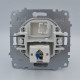 Розетка ELBI ZIRVE Fixline белая компьютерная 1-я CAT6 ( 501-000201-247 )