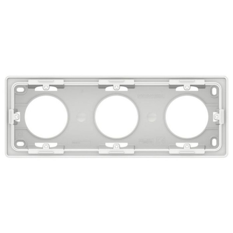 Трипостова коробка Schneider Electric NU800618 для відкритої установки (біла)
