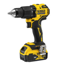 Ударная дрель-шуруповерт бесщеточная DeWALT DCD709P2T XR Li-Ion 18В 5Ач 65Нм 450-1650 об/мин патрон 13мм