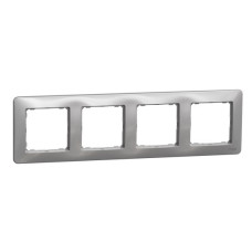Рамка 4-местная Schneider Electric Sedna Design алюминий SDD313804