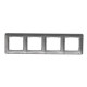 Рамка 4-местная Schneider Electric Sedna Design алюминий SDD313804