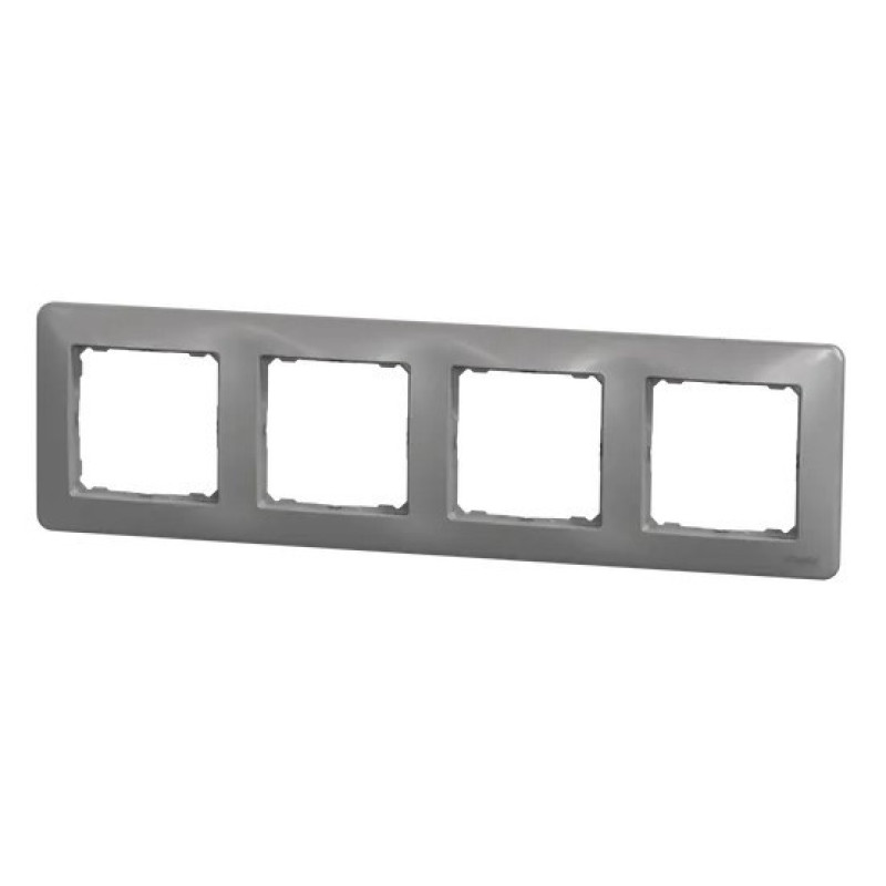 Рамка 4-местная Schneider Electric Sedna Design алюминий SDD313804