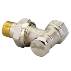 Кутовий запірний клапан Danfoss 003L0123 RLV-S (вхід 1/2'' вихід 1/2'')
