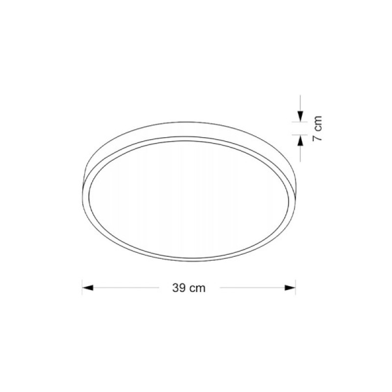 Світильник стельовий Goldlux 318008 Kern Led 1x24W 4000K 2500Lm IP20 Gold