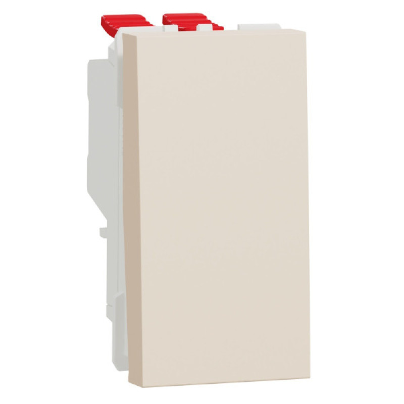 Перехресний вимикач Schneider Electric Unica New NU310544 1-клавішний 10А 1м бежевий