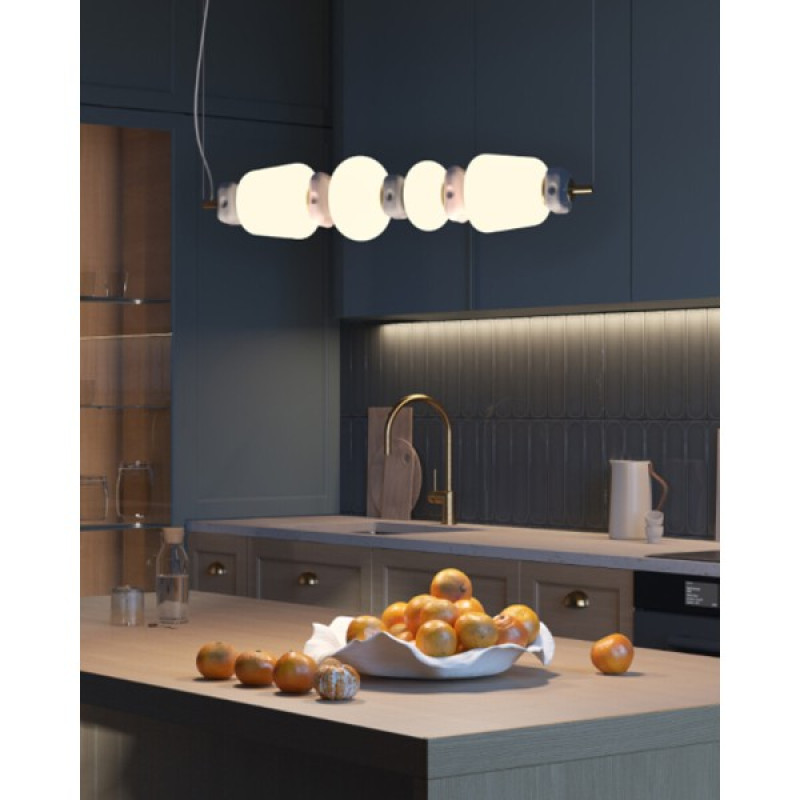 Подвесной светильник, люстра Nowodvorski 11700 Ceramic Horizontal LED 1x22W 3000K 1750Lm IP20 белый