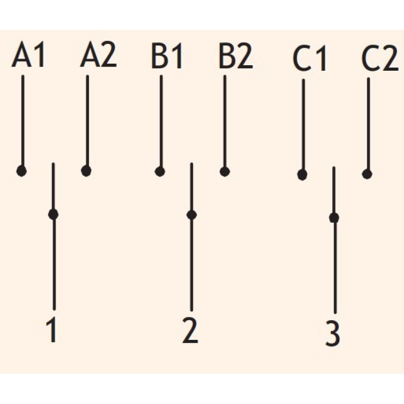 Кулачковый переключатель ETI 004773121 CS 25 53 U (3p «1-0-2» 25A)