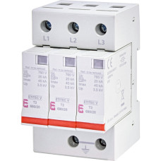 Обмежувач перенапруги ETI 002442988 ETITEC V T2 690/20 3+0 RC