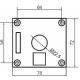 Одномісний пост керування Promfactor FP4-BOX1W3 з металевою кнопкою "START"