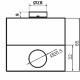 Одномісний пост керування Promfactor FP4-BOX1W3 з металевою кнопкою "START"