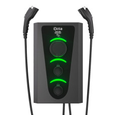 Комерційна зарядна станція для електромобілів Octa Energy SW336-С22-C1-C2 Smart Wall на 36кВт із 3 портами (Type 2 Type 1 Type 2)