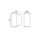 Вуличний світильник Italux OWL-2026B-2-3K Lenta LED 2x14W 3000K 1204Lm IP54 чорний