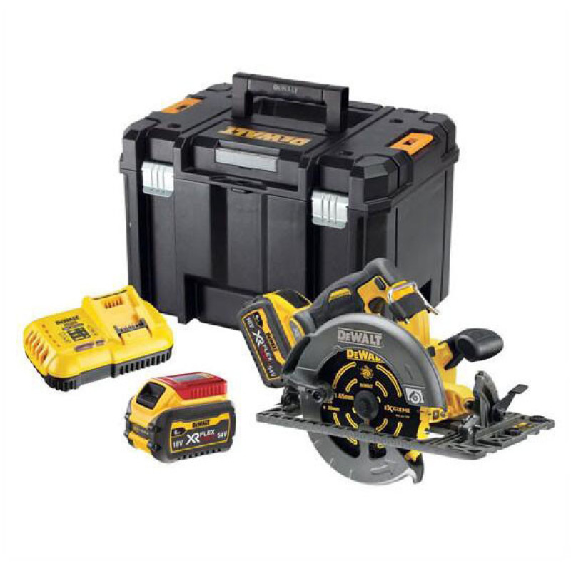 Аккумуляторная дисковая пила DeWALT DCS579T2 FLEXVOLT XR Li-lon 54В Ø190х30мм 5800об/мин