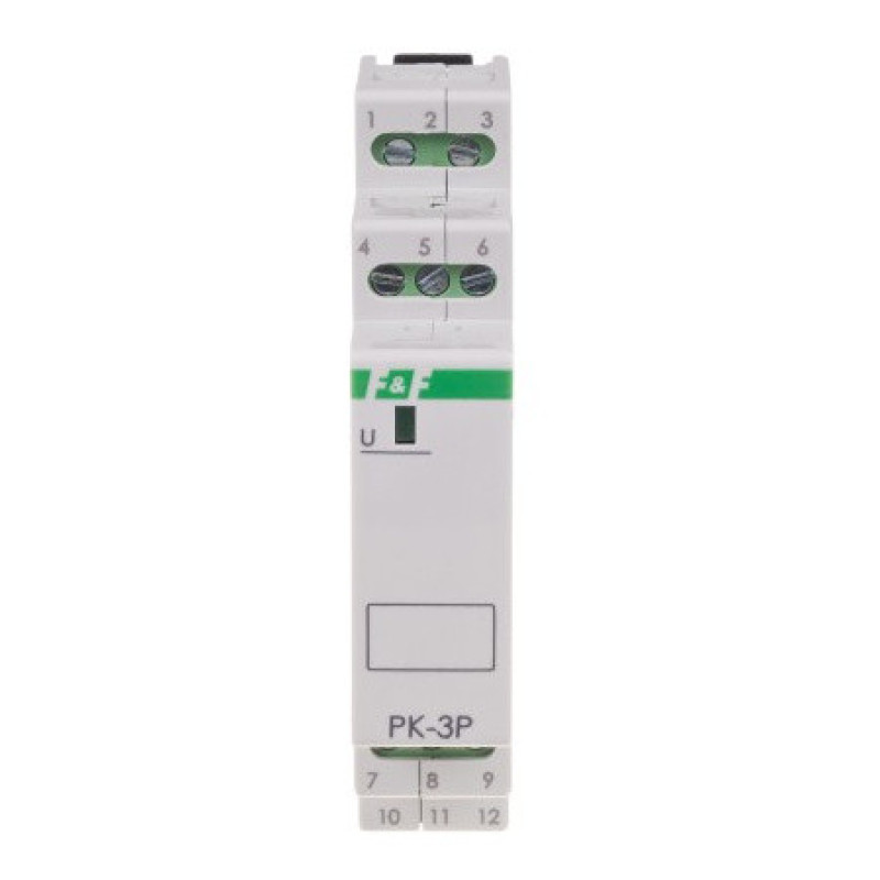 Допоміжне реле F&F PK-3P-230V 230В 3х8 А
