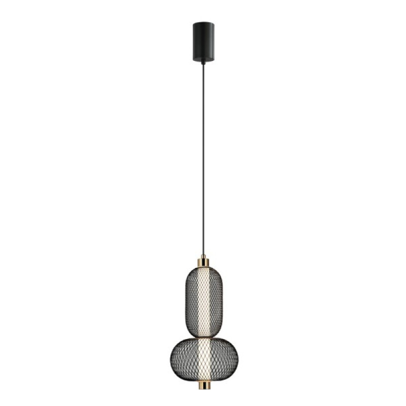 Підвісний світильник, люстра Italux PND-84283-2-BK Marco LED 1x10W 3000K 590Lm IP20 чорний