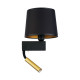Бра, настенный светильник Nowodvorski 8213 Chillin E27+G9 2x10W+10W IP20 черный