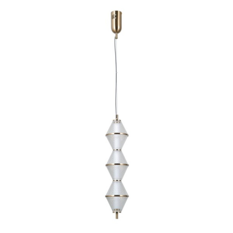 Підвісний світильник, люстра Italux PND-34395-3V-HBR Fuente LED 3x15W 3000K 1108Lm IP20 золотий