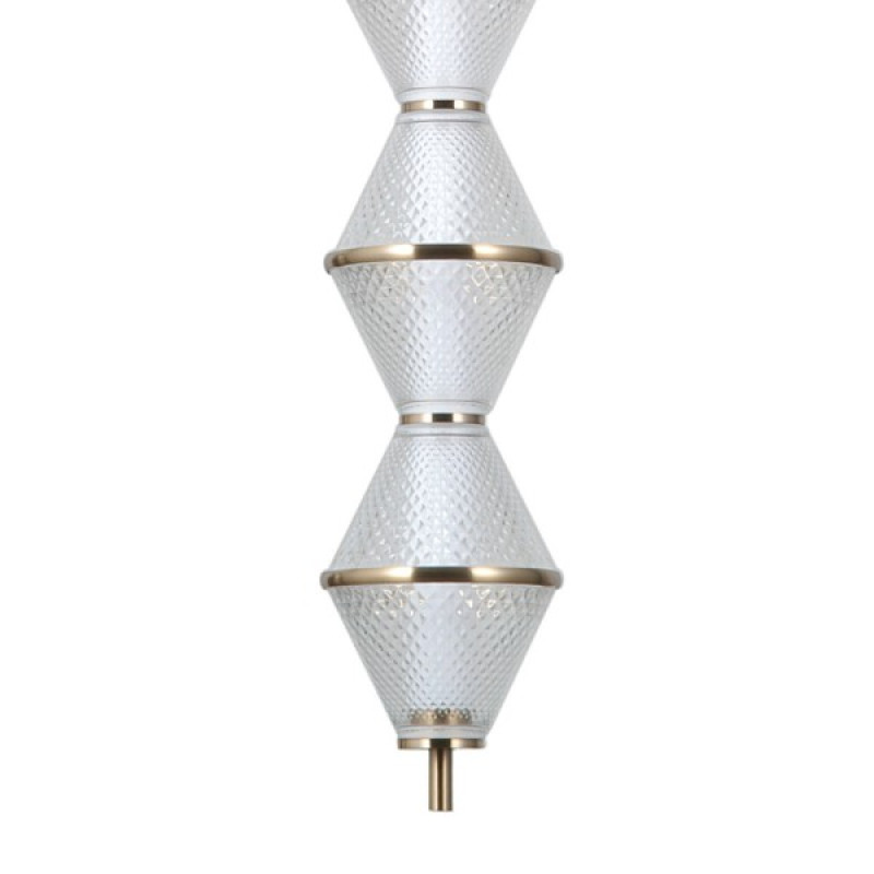 Підвісний світильник, люстра Italux PND-34395-3V-HBR Fuente LED 3x15W 3000K 1108Lm IP20 золотий