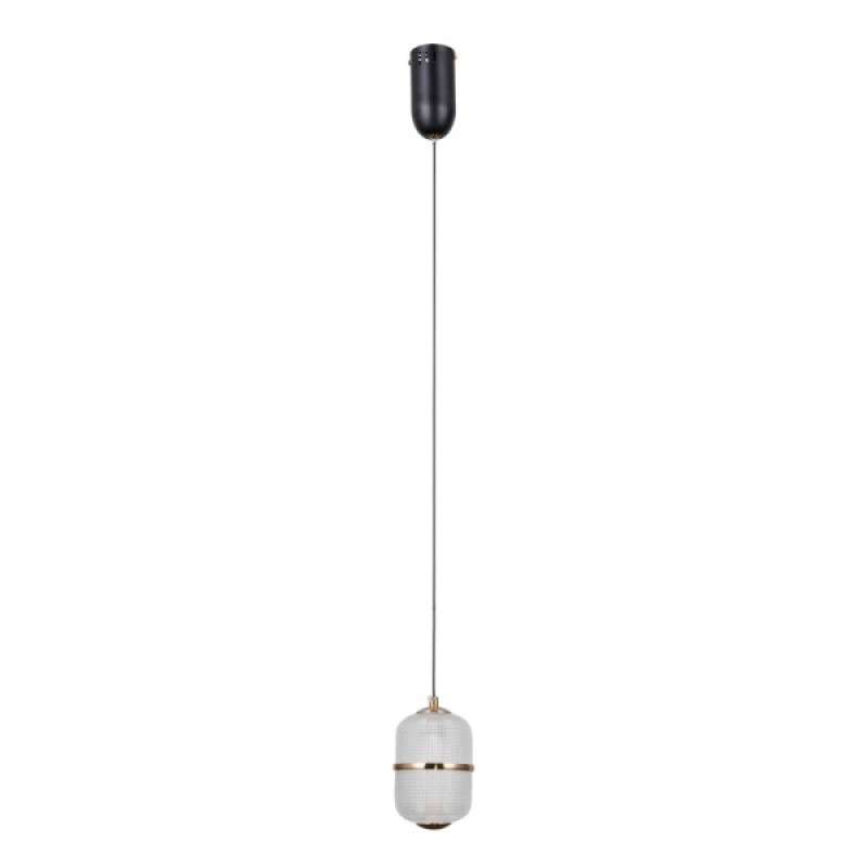 Підвісний світильник, люстра Italux PND-34375-1-BK Alani LED 1x6W 3000K 588Lm IP20 чорний