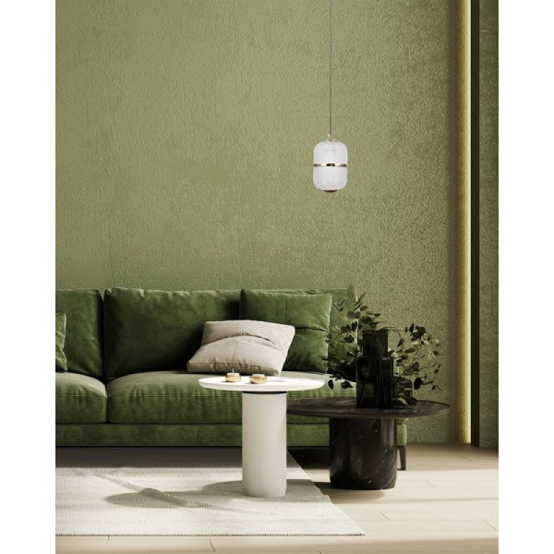 Підвісний світильник, люстра Italux PND-34375-1-BK Alani LED 1x6W 3000K 588Lm IP20 чорний
