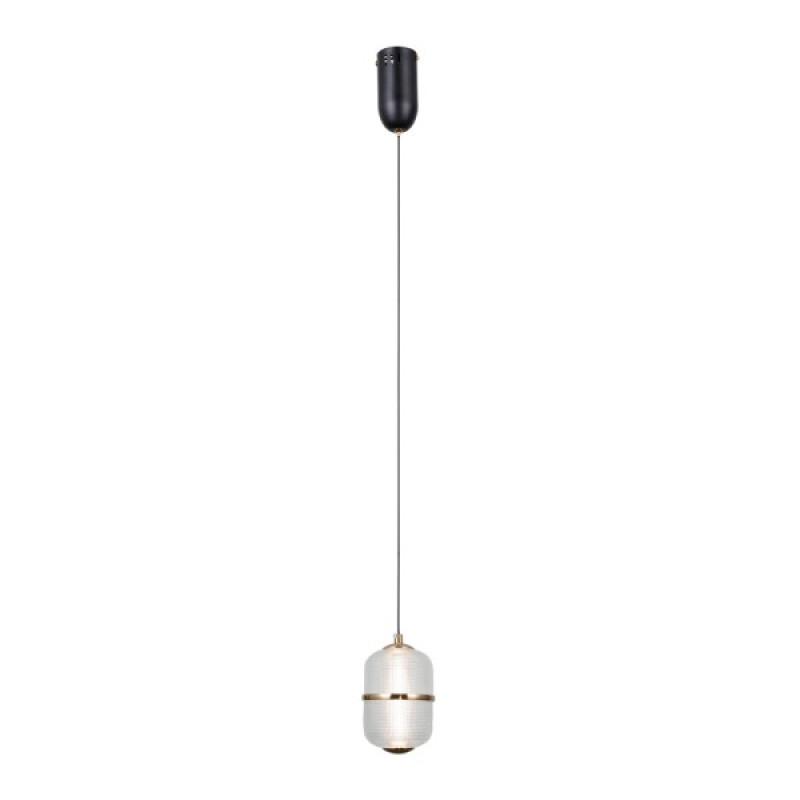Підвісний світильник, люстра Italux PND-34375-1-BK Alani LED 1x6W 3000K 588Lm IP20 чорний