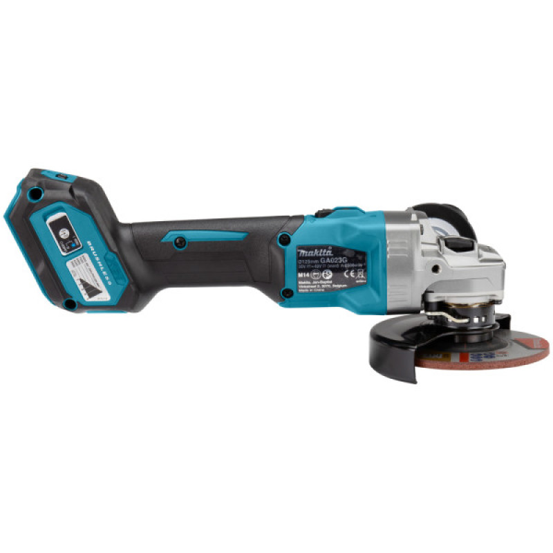 Аккумуляторная угловая шлифмашина Makita GA023GM201 XGT 40В 125мм с аккумуляторами BL4040x2