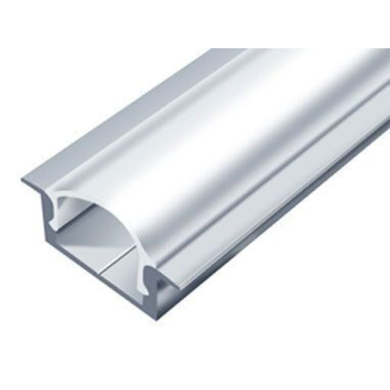 LED-профіль врізний анодований економ, 2 метра (ЛПВ7е_1)