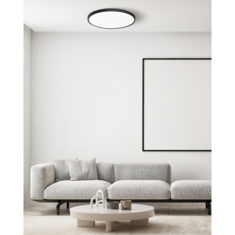 Потолочный светильник Italux PLF-35263-480R-36W-BL Calvi LED 1x36W 2800K/4000K/6000K 4300Lm IP20 черный