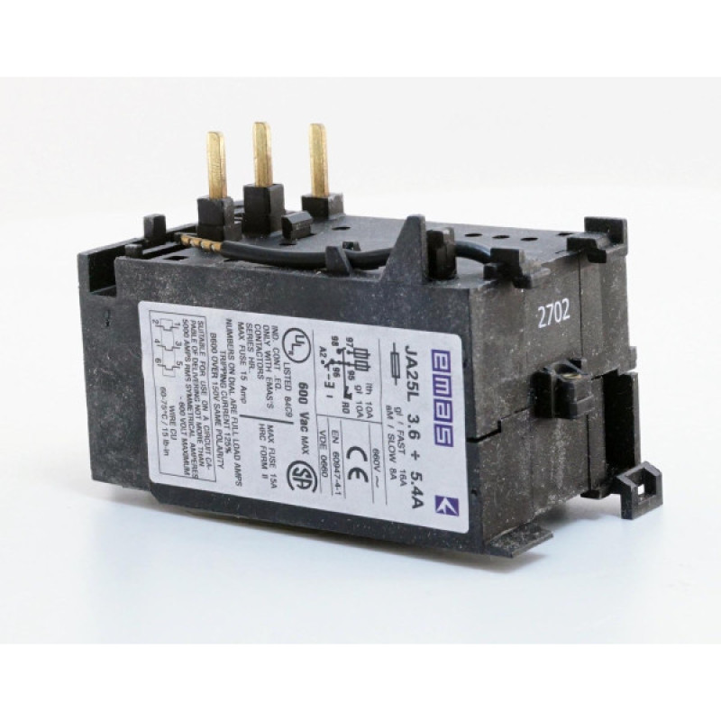 Реле термическое EMAS JA25L 3.6-5.4А