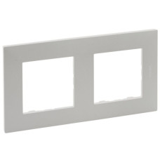 Рамка 2-постовая Legrand Niloe Step жемчужный (863692)