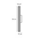 Бра для ванної, світильник Nordlux 2610241035 Virelle LED 1x12W 3000K-4000K 1120Lm IP44 латунний