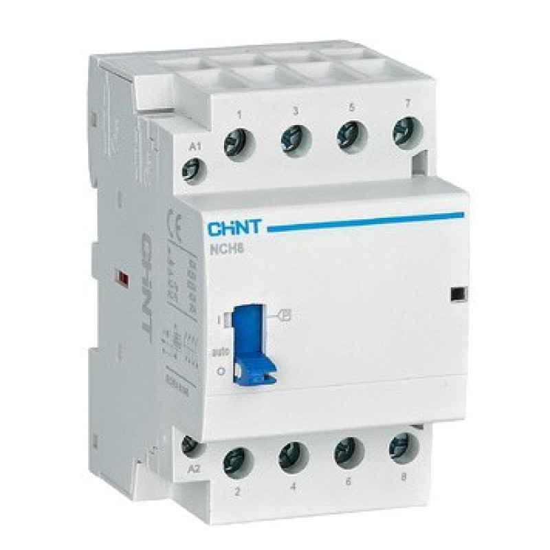 Модульний контактор Chint NCH8-32M/40 AC 220-240В з ручним управлінням (257490)