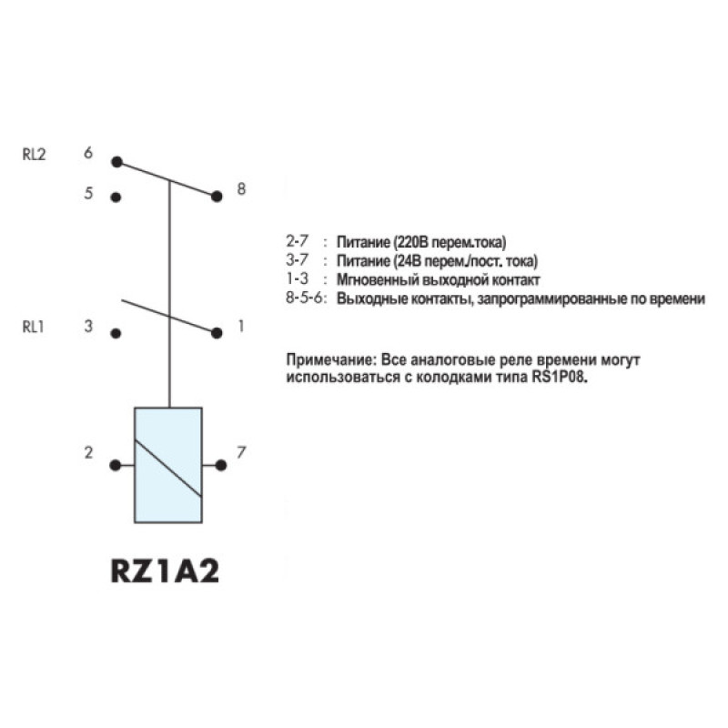 Реле времени EMAS RZ1A2C30S-5