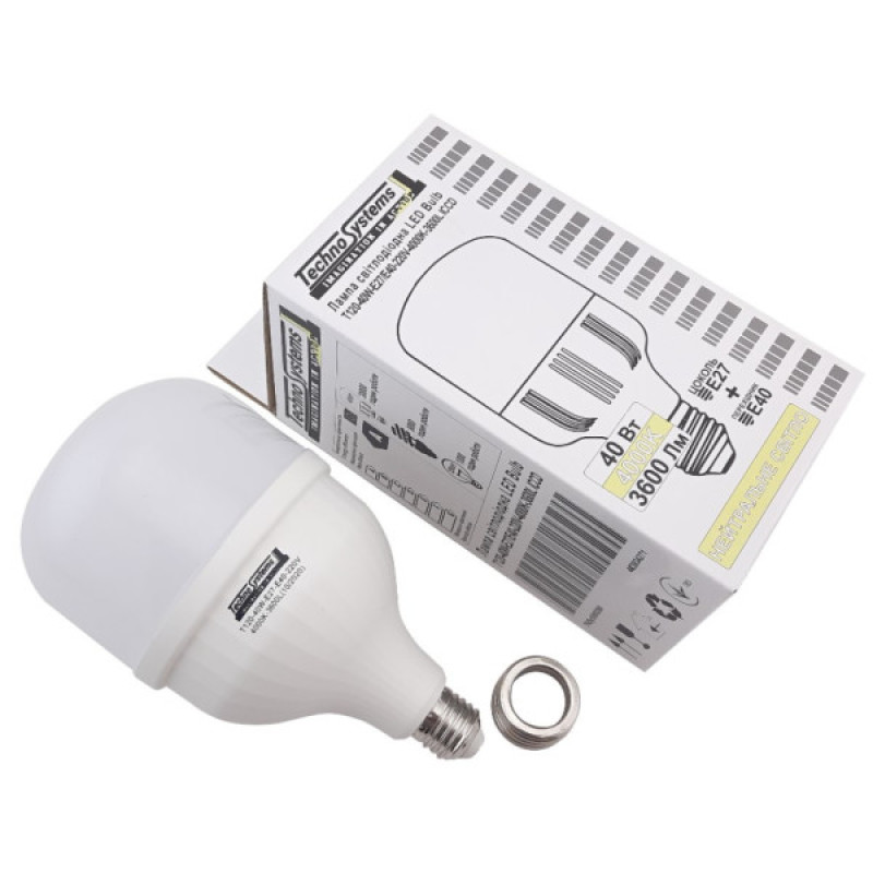 Світлодіодна лампа TNSy LED Cable Electro-T120-40W-E27-E40-220V-4000K-4200L GOLDEN (TNSy5000260)