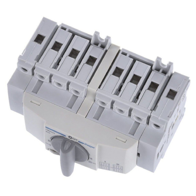 Перемикач Hager HIM404 I-0-II 40А 400/690В 4P 7м
