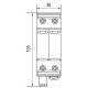 Обмежувач перенапруги ETI 002440502 ETITEC M T12 300/7 (2+0 2p TNC-S)
