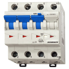 АВДС Schrack BO767816 6кА 16А 100мА 3P+N х-ка C тип A