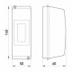 Корпус пластиковый E.Next e.plbox.stand.02 2-модульный без дверцы (CSU1012)